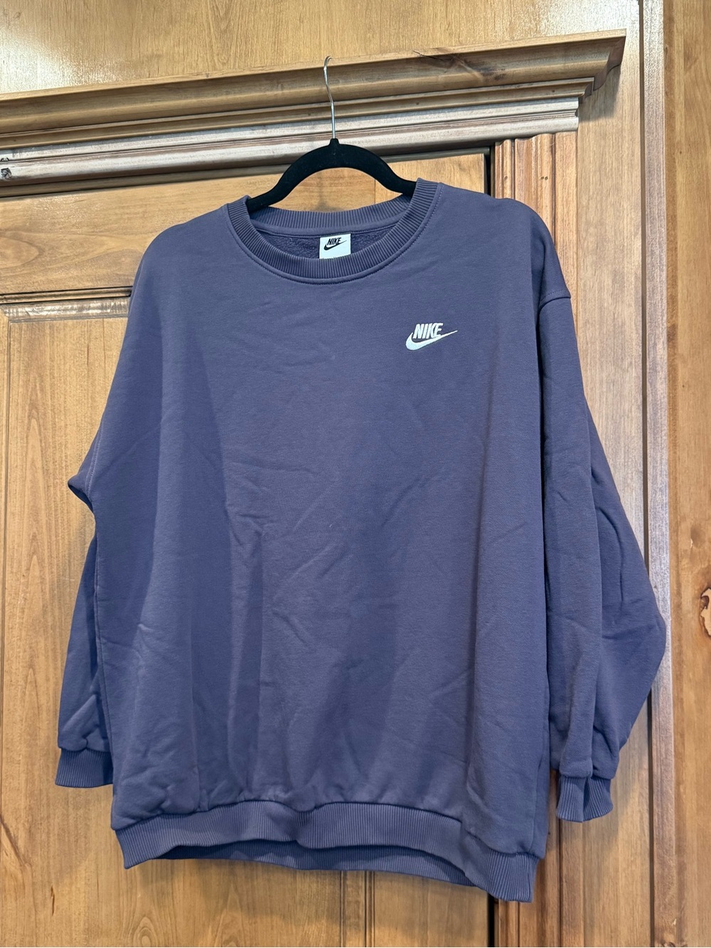 Nike Youth XL Purple Fleece Crewneck Sweatshirt